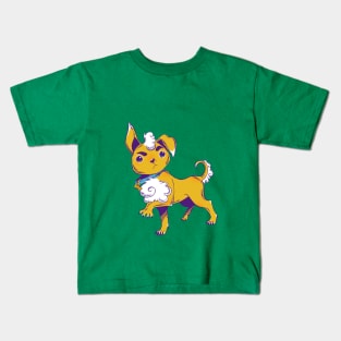 Fizz, The Disgruntled Fluffy Puppy Dog Kids T-Shirt